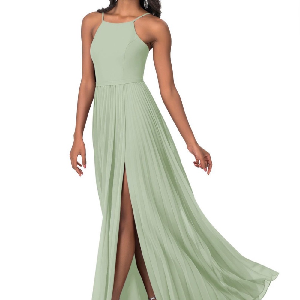 Dusty Sage A4 AZAZIE LENNON Bridesmaids Dresses